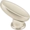 Elements 1-1/16" Overall Length Satin Nickel Oval Capri Cabinet Knob 412461 - alternate 3
